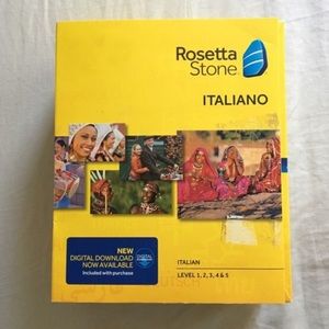 Rosetta Stone Italian Levels 1-5 Brand New 🖤